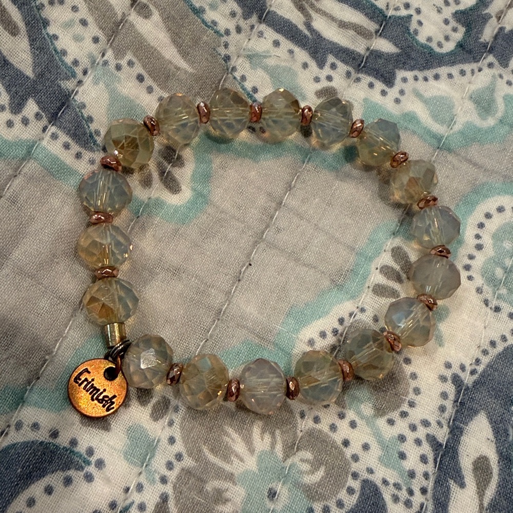 Erimish Beaded Bracelet with Charm